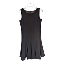 Dana Buchanan Dress Size 10 Black Fit & Flare Lined Classic  Little Black Dress