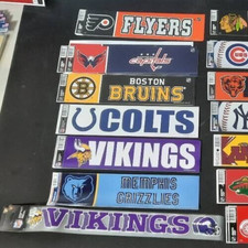 PIck NFL Football Team Color Logo Car Official Bumper Strip Sticker Decor Decal