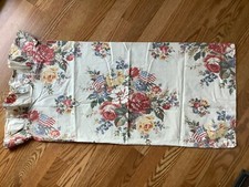 Vtg Ralph Lauren Dylan's Grove King Ruffled Pillow Case Flags Floral