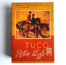 TUCO Picture Jigsaw Puzzle O'ER HILL AND DALE 200 pc English Fox Hunt - Unusual