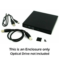 USB 2.0 IDE CD DVD RW Burner PATA Optical Drive External Enclosure Case Only