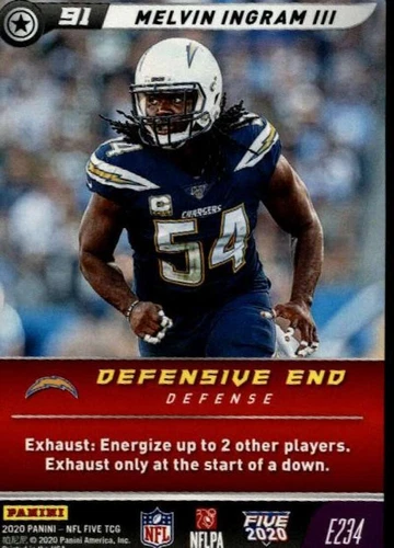 2020 Panini NFL Five TCG Melvin Ingram III #E234