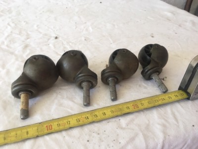 Lot 4 Roulette Roue Pivotante Rotative avec FREIN 10cm 4 Caoutchouc