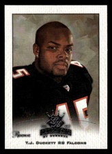 2002 Donruss Gridiron Kings T.J. Duckett #110 Atlanta Falcons Football Card