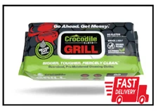 Grill Cleaning Pre-Moistened Heavy-Duty Wet Cloths/Cleaning Wipes (80-Count)