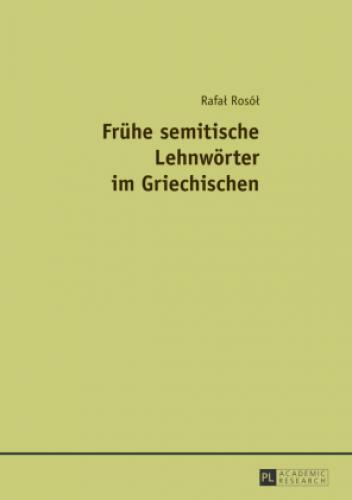 Thumbnail - Frühe Semitische Lehnwörter Griechischen 5396