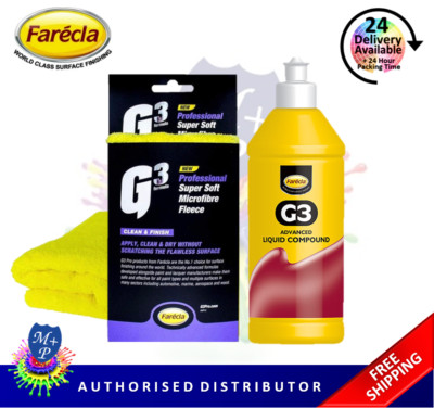 Farecla G3 Advanced Liquid Rubbing Schleifmittel 500ml + Super Soft Fleece