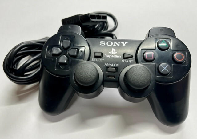 Sony PlayStation 2 Dual Shock Analog Controller Black ps2