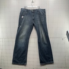 Vintage Y2K Pepe Jeans Baggy Blue Mens SIZE 38 Blue Distressed 40X31.5