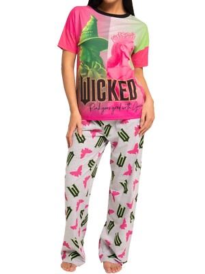 Wicked Womens Pyjamas Elphaba And Glinda Womens PJs Womens