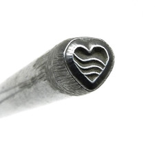 Metal Punch Design Stamp Decorative Heart Design Jewelry Making Stamp  SWD 3