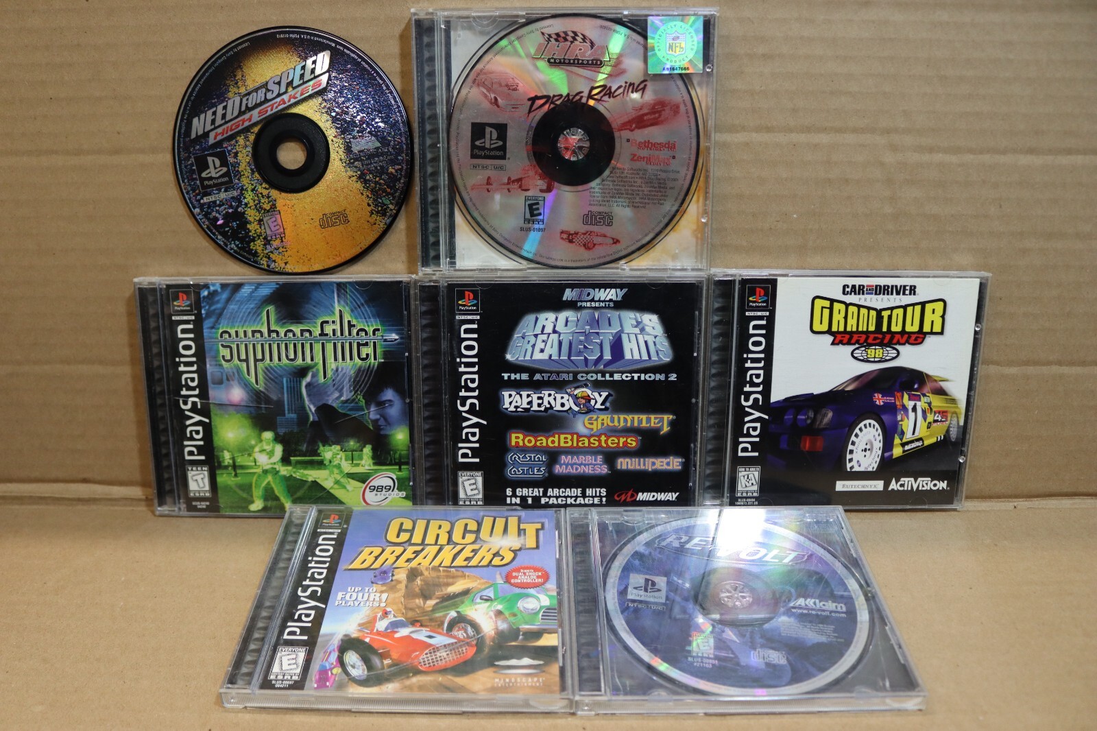 Lot of 7 PS1 Video Games eBay