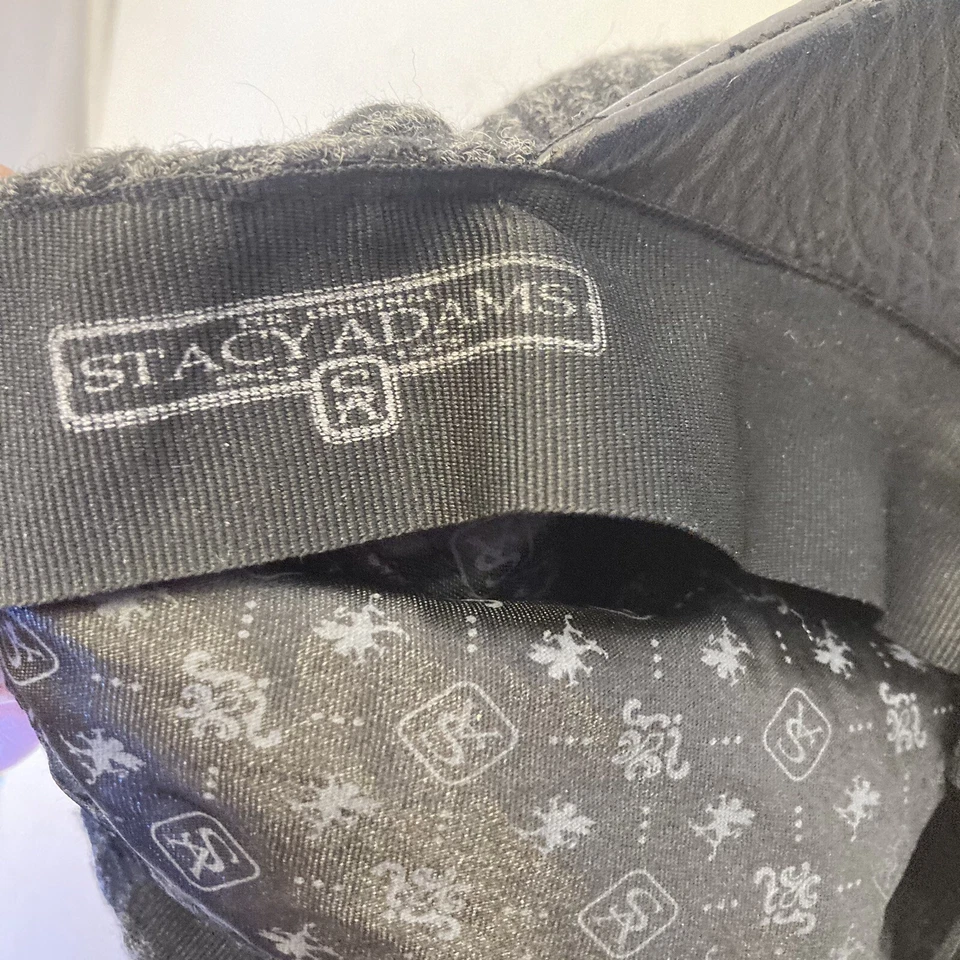 Stacy Adams Cabbie Newsboy Hat Cap Size L / XL Gray Black - Image 4 of 4