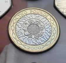 Simply Coins~ 2000 TECHNOLOGY 2 TWO POUND COIN BRILLIANT UNCIRCULATED BU BUNC