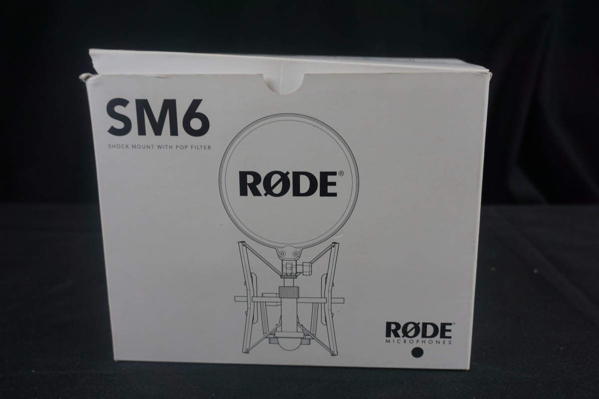 Rode SM6 Shock Mount with Detachable Pop Filter - Black | eBay