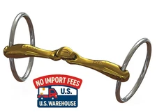 Neue Schule Turtle Tactio Flex Loose Ring Snaffle Bit (16mm) Salox Gold 10979.