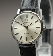 1968 Near MINT OMEGA De Ville 23mm 531.005 Manual Silver Dial Women's Vintage