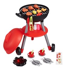 28 PCS BBQ Grill Playset, Kids Toys Kitchen Playset with Sound  Light, Little C