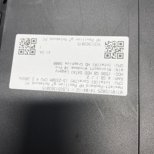HP Pavilion G7 Intel i3 2350M @ 2.20GHz 4GB RAM 640GB HDD Windows 10 Pro - Picture 10 of 11
