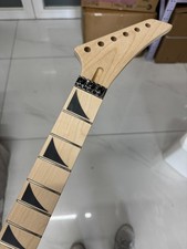 25.5 Inch 24-Fret Maple Electric Guitar Neck, Bolt-On with Exquisite Inlays