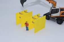 2 St&uuml;ck Verbaubox gelb 1:50 Boxenverbau Grabenverbau NEU