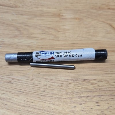 Melin HSP1-1/8-90 M42 Countersink 1/8 in Cutter Head Diameter
