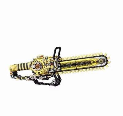 1096 Stück Kettensäge Baustein Set mit Motor Neu im Karton