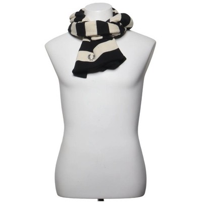 Fred Perry Sportswear, Schal, Herren, Acryl, Schwarz/Beige, Streifen #MbC
