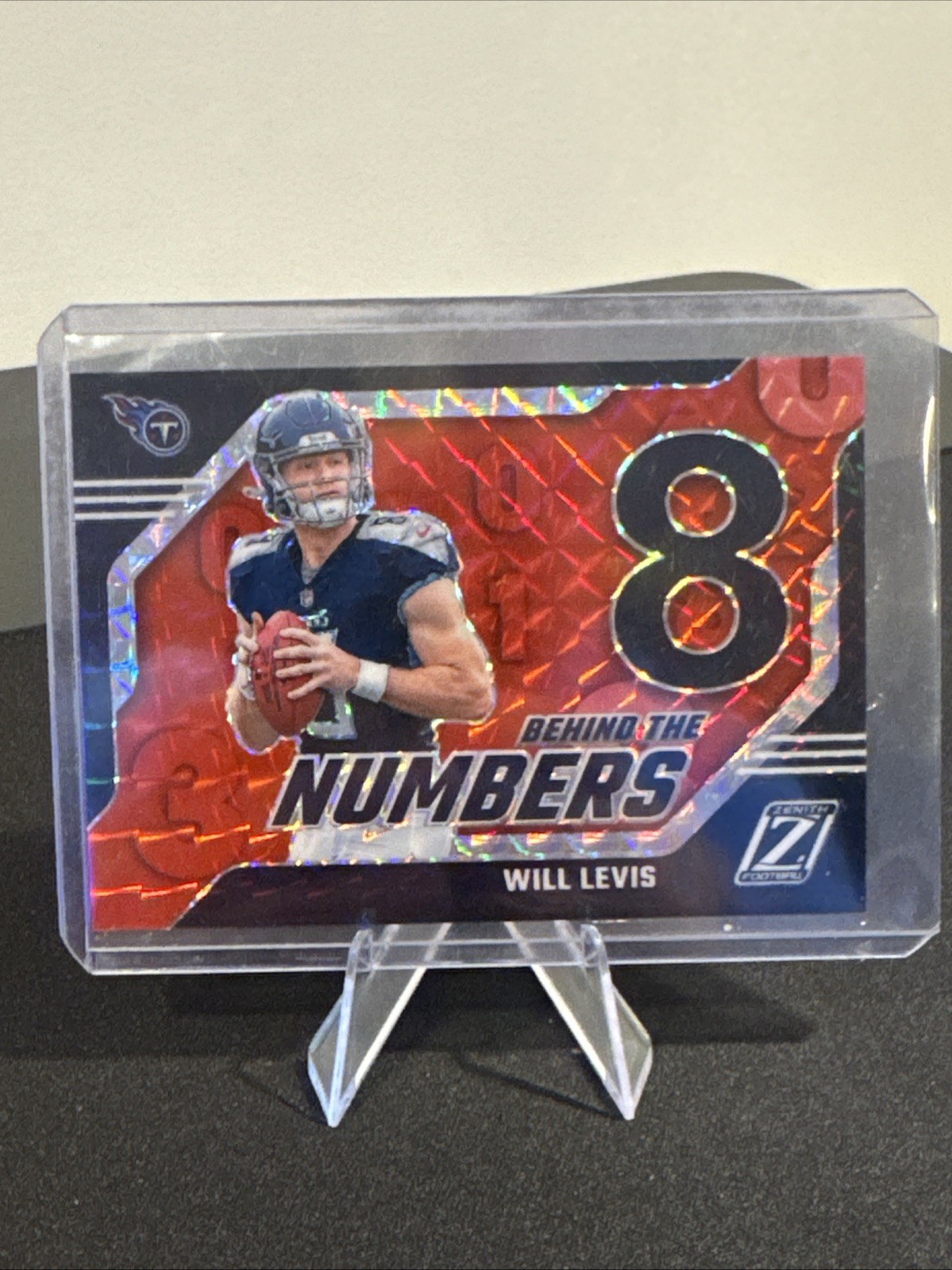 2023 Panini Zenith - Behind the Numbers Will Levis #29 Red (RC) 🔥 Titans
