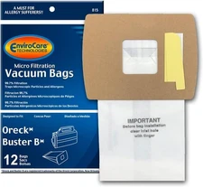 Replacement Vacuum Bags Made to Fit Oreck Super-Deluxe Compact and Buster B Can