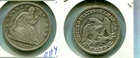 1861 S LIBERTY SEATED SILVER HALF DOLLAR XF CL 8383T