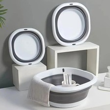 1pc Collapsible Foot Bath Basin For Soaking Feet Thickened PlasticBucket