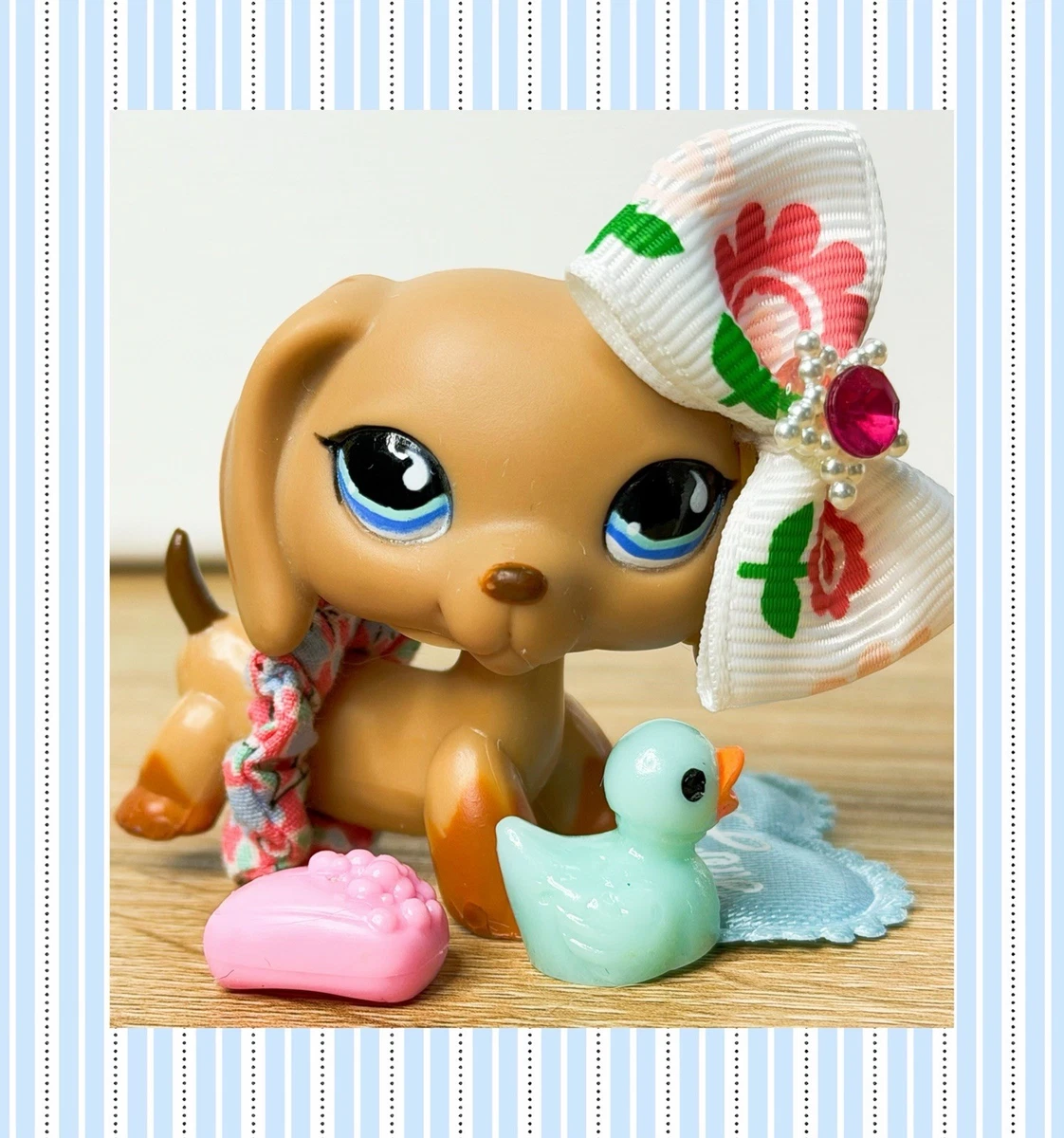 LITTLEST PETSHOP LPS #2163 Hasbro Chien Teckel Trotteur Qui Marche Yeux