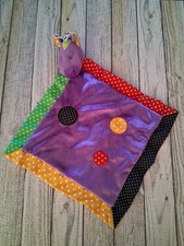 New Baby Ganz Purple Horse Security Blankie Lookie-Loos Dot Mini Blanket Lovey