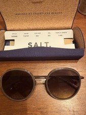 SALT Optics Seine Silver / Gray 56mm Polarized sunglasses