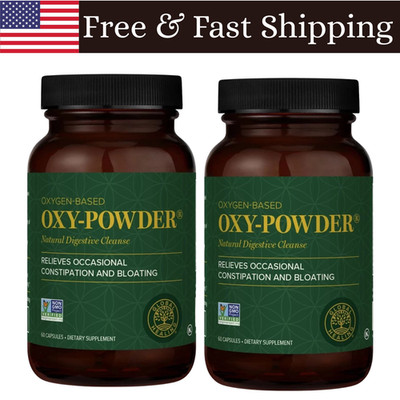 Oxy Powder Colon Cleanse & Natural Detox Pills For Constipation Relief - 120 Ct.