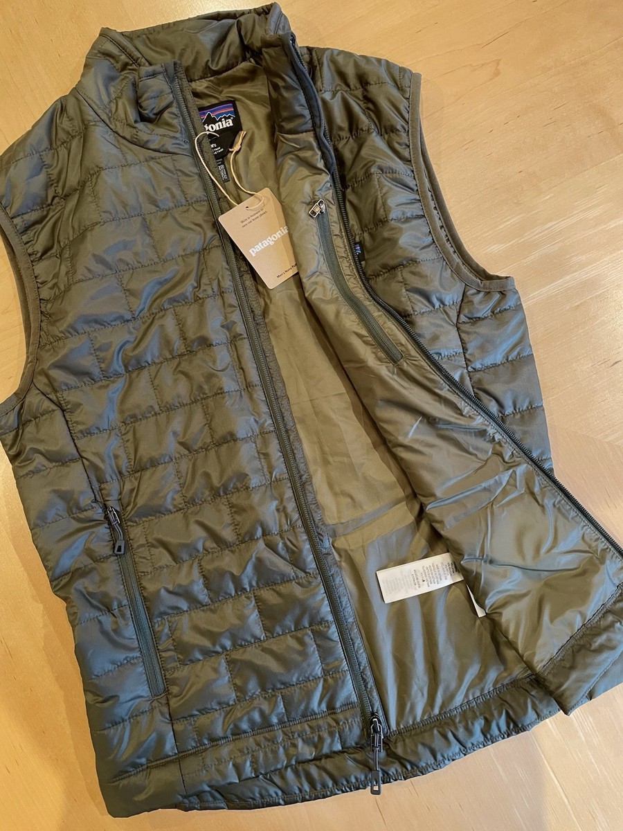 NEW (2025)! PATAGONIA Men Nano Puff Vest Jacket—(XS)—(Olive