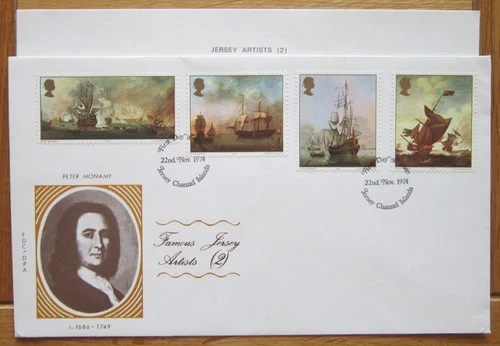 1974 Famous Jersey Artists Jersey First Day Cover Last One