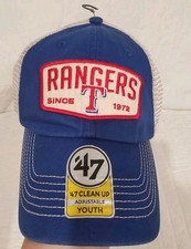 47 Youth Rangers Carver 47 Clean Up Cap- Texas Rangers Hat Youth