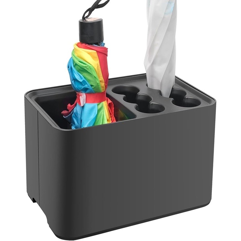 Compact Umbrella Stand Storage Holder W/ Removable Drip Tray Entryway Home New