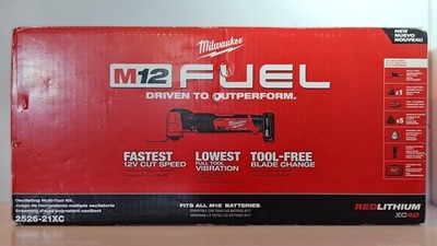Milwaukee 2526-21XC M12 FUEL Brushless Oscillating Multi-Tool + XC4.0 Battery