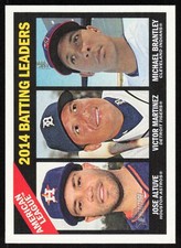 2015 Topps Heritage #216 Michael Brantley / Jose Altuve / Victor Martinez