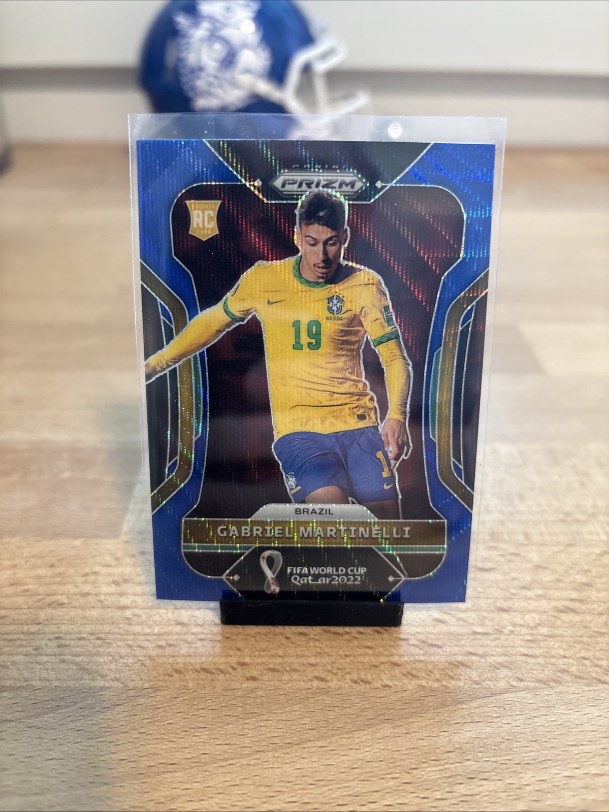 2022 Prizm World Cup #29 Gabriel Martinelli Blue Wave /199 MT Rookie