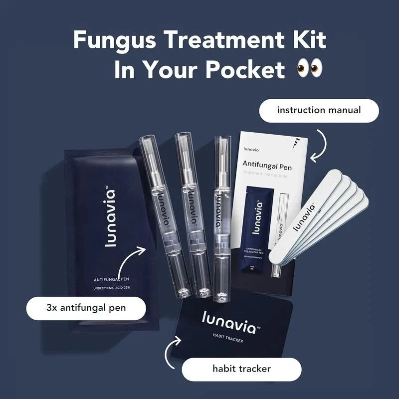 Pluma antimicótica Lunavia - 25% ácido undecilénico uñas hongos tratamiento extra Foto 4 de 4