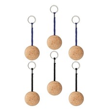 6 PCS Cork Keychain Boat Float Floating Buoyant for Boating Beach