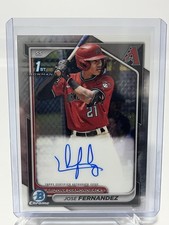 2024 Bowman Chrome Jose Fernandez 1st Base Auto #CPA-JF Diamondbacks