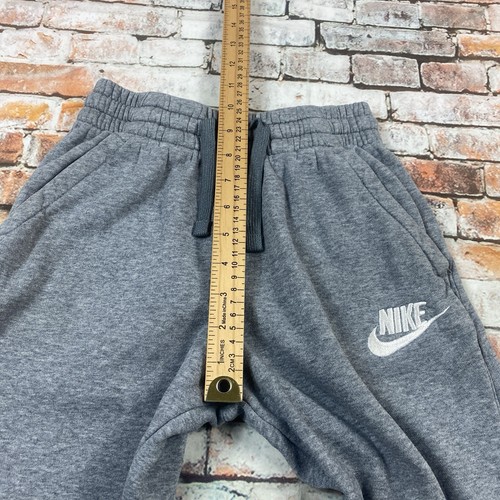 Nike Sweat Pants Boys Medium Gray Jogger Athletic Fleece Outdoor Youth - Picture 4 of 8