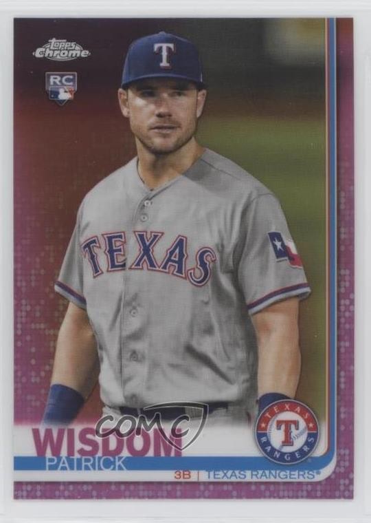 2019 Topps Chrome Pink Refractor Patrick Wisdom #146 5j5