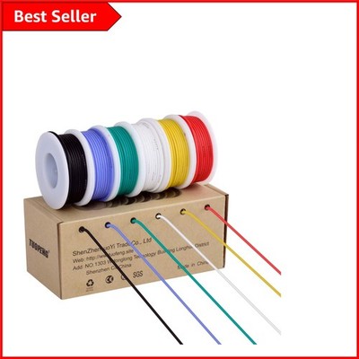 600V 18 AWG Litze Elektrokabel Kit - Super Flexibles Silikon, 4m Spulen