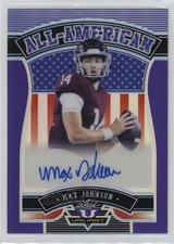 2022 Leaf Valiant All-American Purple /15 Max Johnson #AA-MJ1 Auto 1k4v
